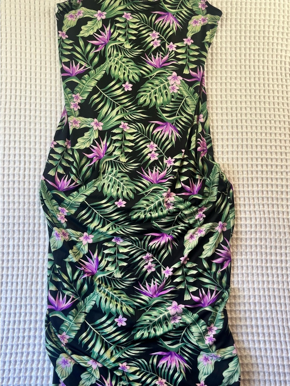 INC International Concepts Tropical Floral Maxi Dress Size Large
